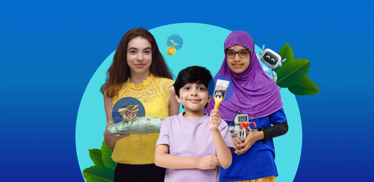 estudiantes con robots y experimentos