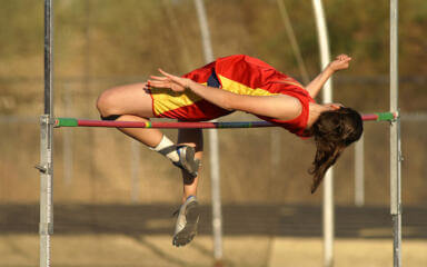 Chica haciendo gimnasia