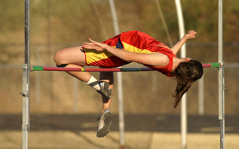 Chica haciendo gimnasia